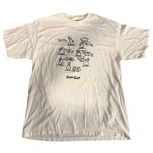 Yazbek Cancun Mexico Funny Graphic Tee Off White Mens XL Comic Souvenir T-Shirt
